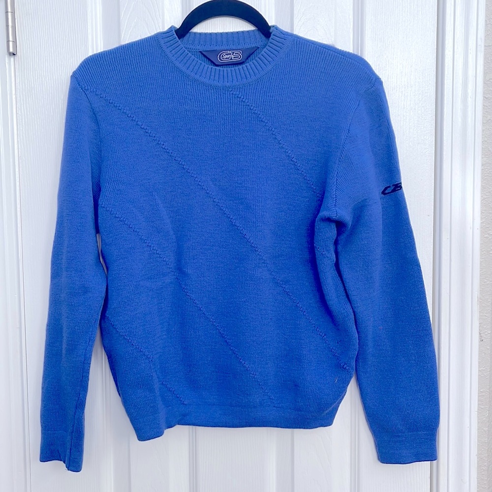 Amazing periwinkle knitted blue sweater - CB SPORTS